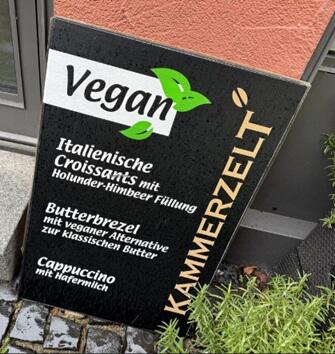 Kammerzelt Frühstücksangebot